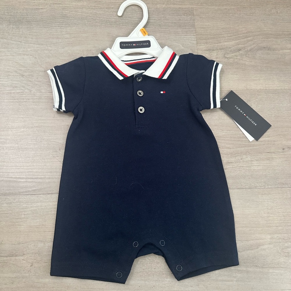 Tommy Hilfiger Navy Baby One Piece